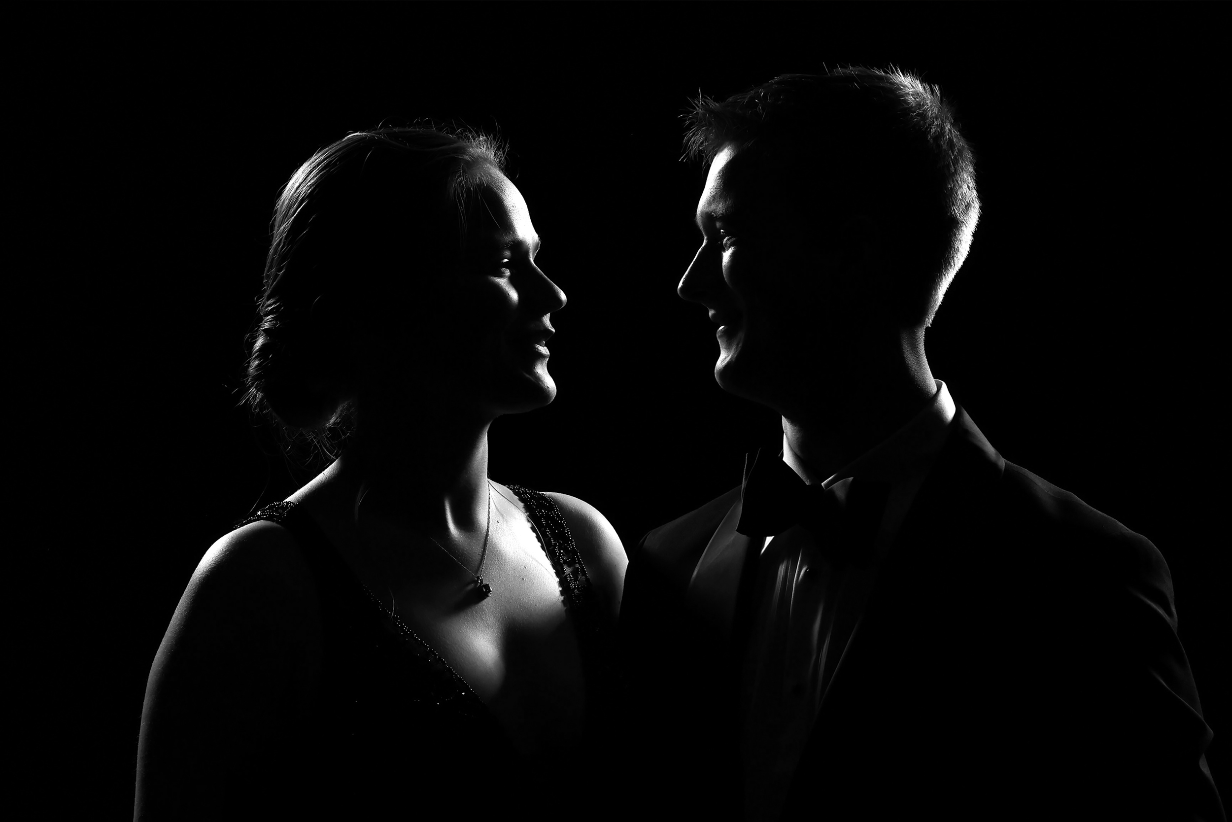 Ballfotografering med portrettstudio under et arrangement
